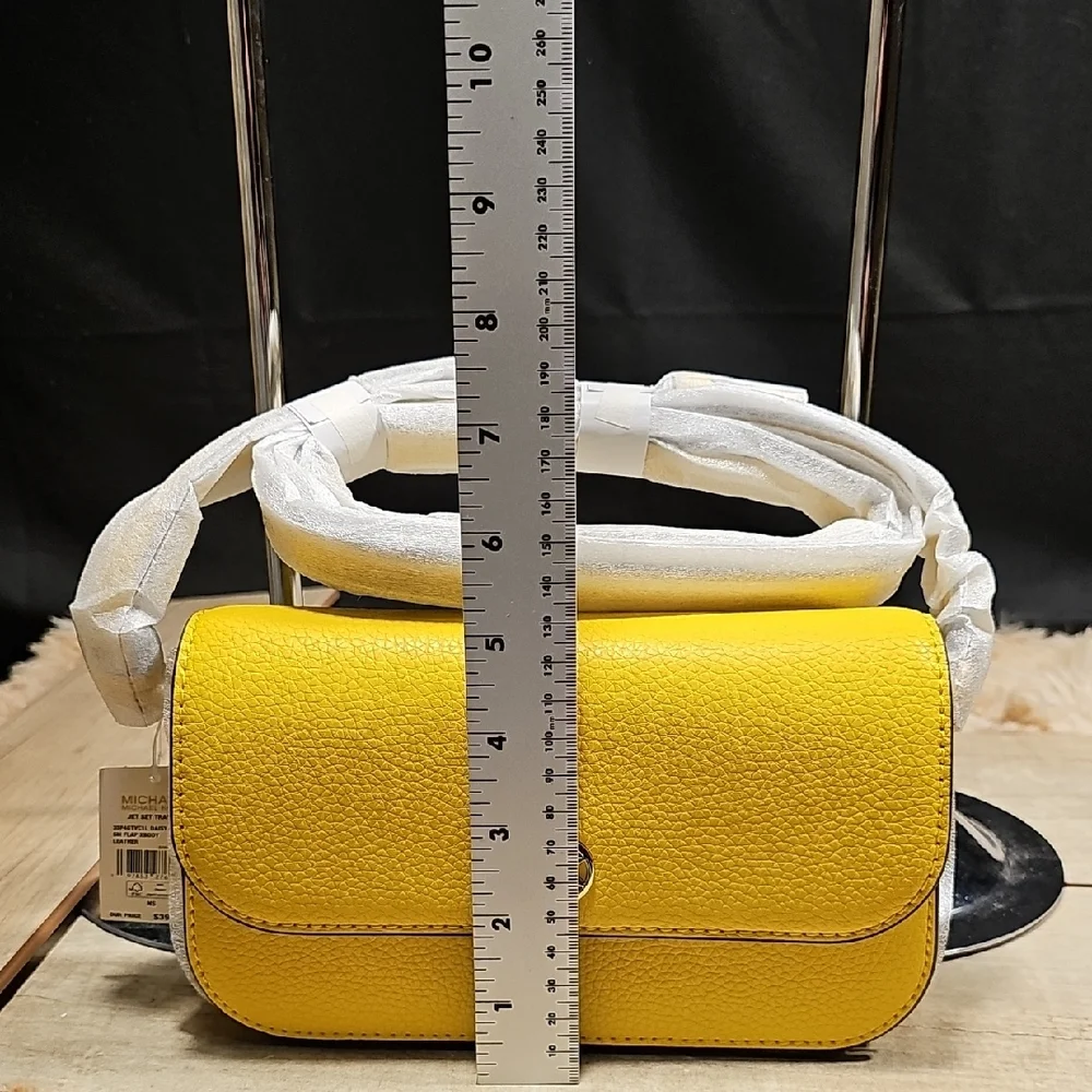 Michael Kors Vibrant Yellow Crossbody Bag With Tags Retail 289.00